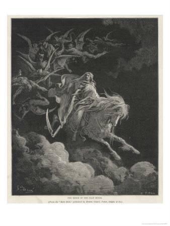 338x450 The Vision Of Death On A Pale Horse Giclee Print By Gustave - Death On A Pale Horse Painting