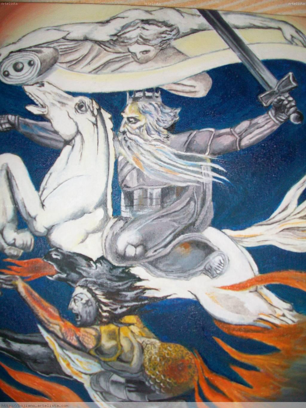 1024x1365 A Sobre Death On A Pale Horse, De William Blake - Death On A Pale Horse Painting