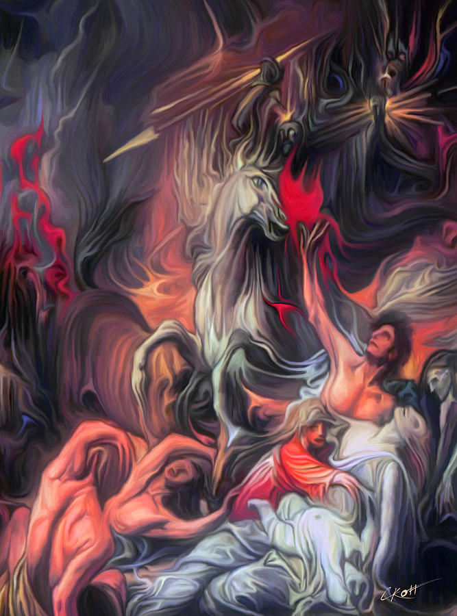 667x900 Death On A Pale Horse - Death On A Pale Horse Painting