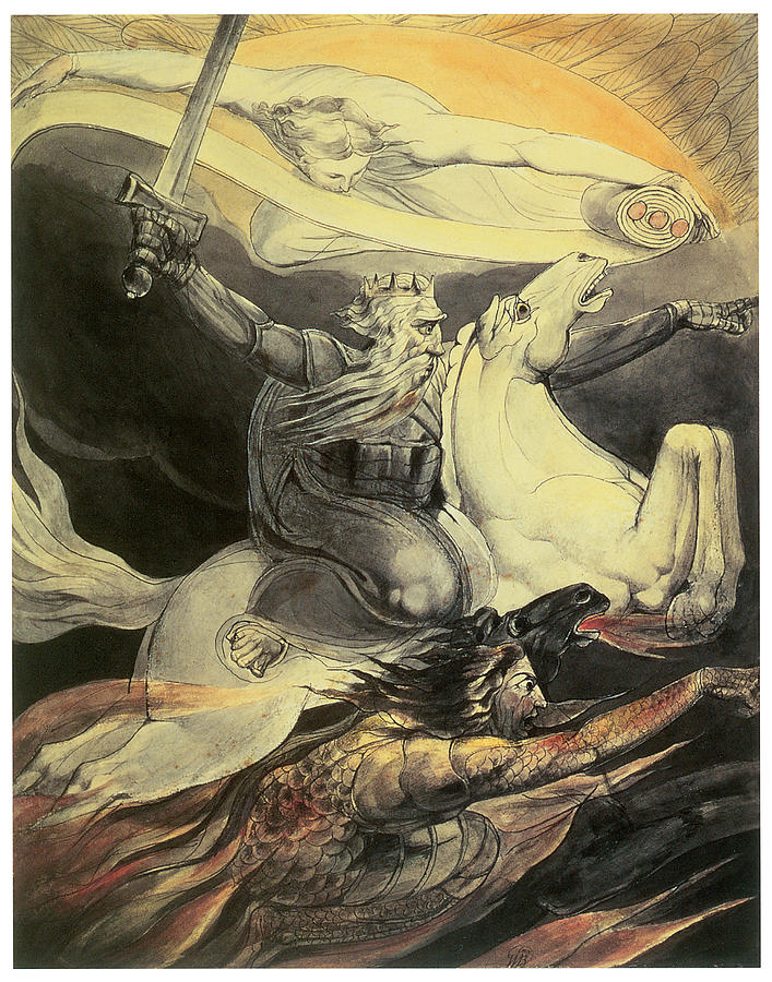 707x900 Death On A Pale Horse Painting By William Blake - Death On A Pale Horse Painting