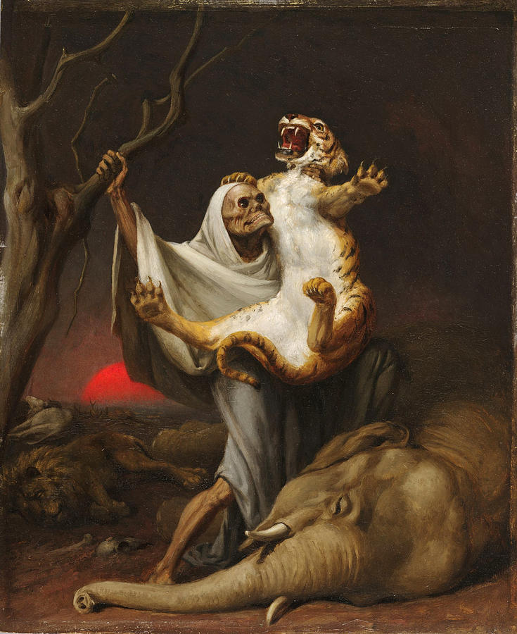 735x900 Power Of Death Painting By William Holbrook Beard - Death Painting
