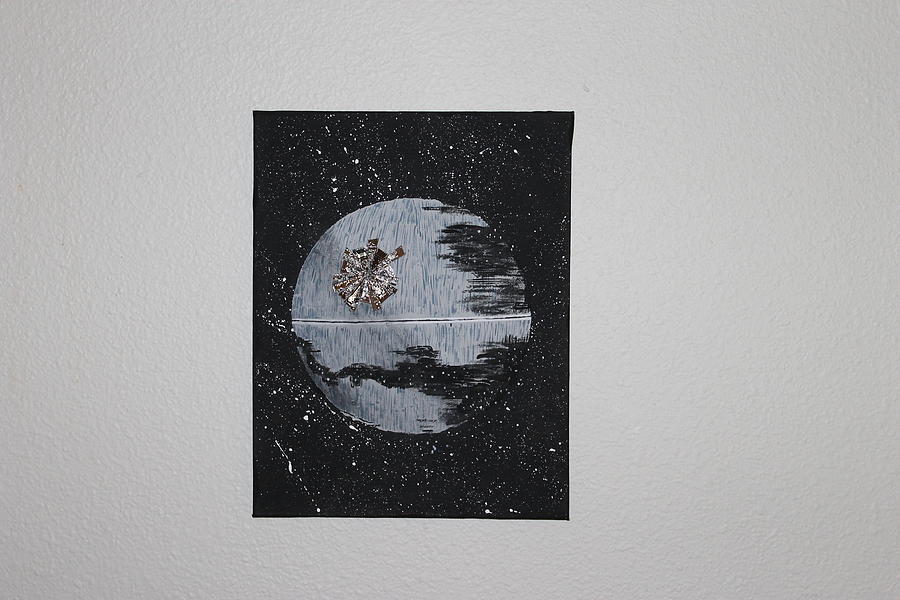 900x600 Death Star Painting By Alex Donaghue - Death Star Painting