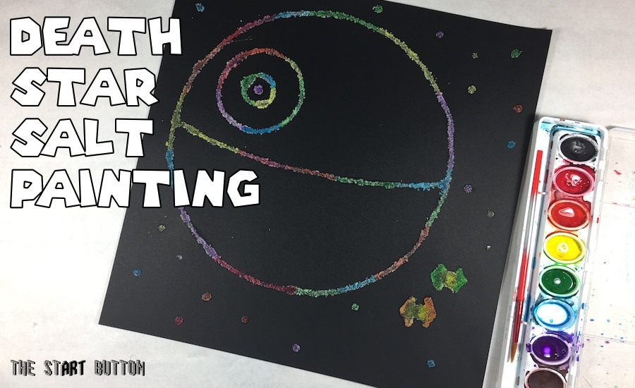 900x550 Death Star Salt Painting The St{Art} Button - Death Star Painting