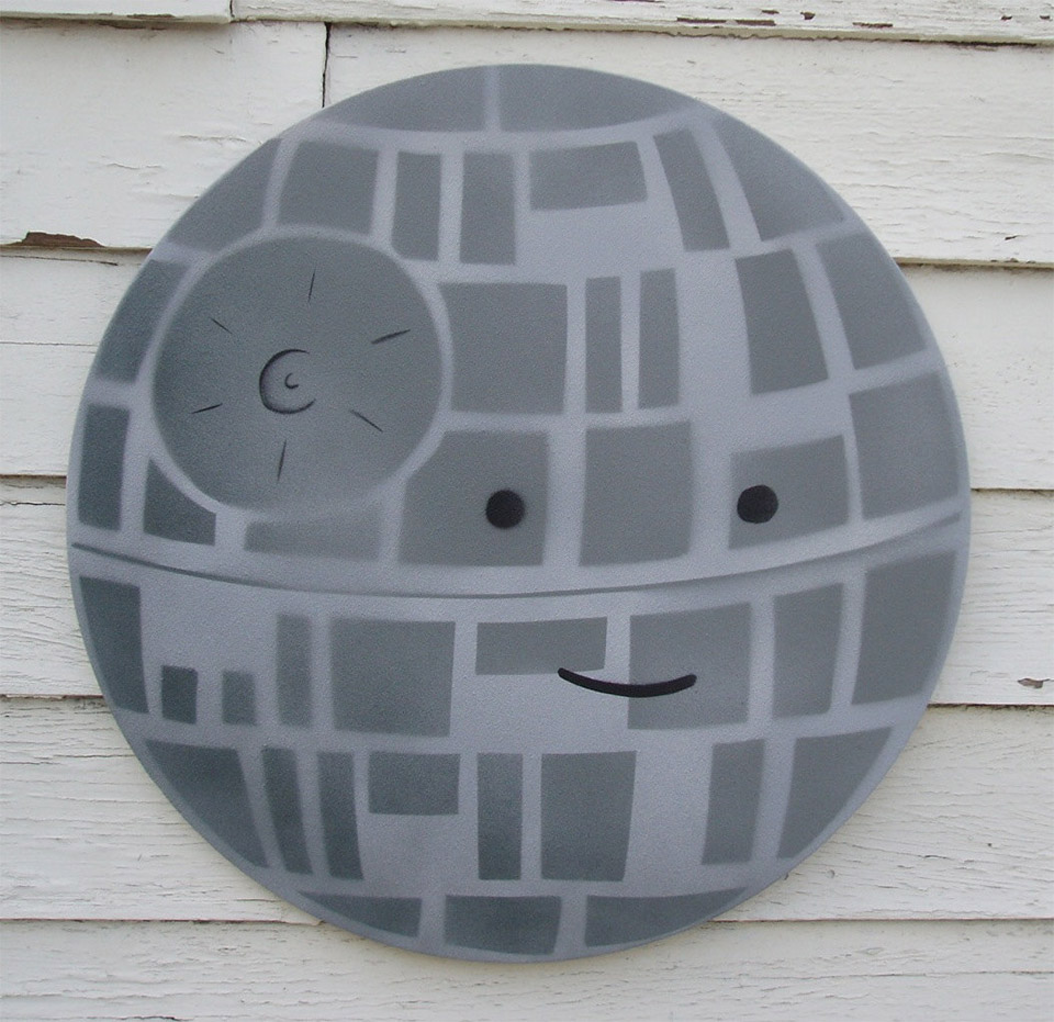 960x931 Happy Deathstar Painting By Dan Goodsell - Death Star Painting