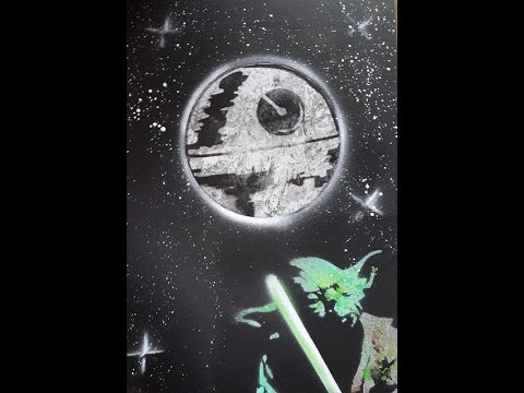 480x360 Star Wars - Death Star Painting