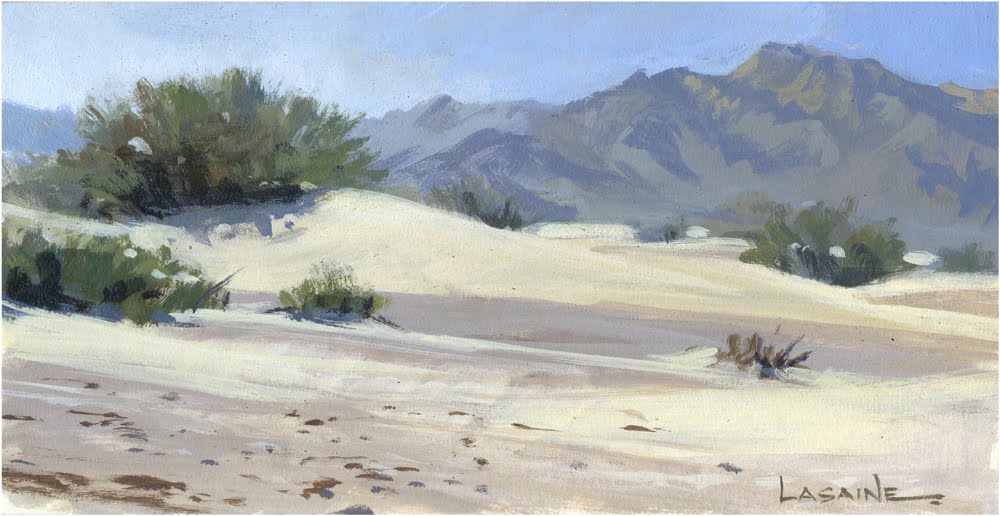 1000x516 Paul Lasaine Portfolio Death Valley Sketch - Death Valley Painting