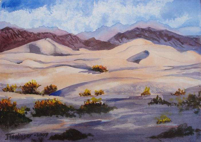 701x497 Painting Death Valley - Death Valley Painting