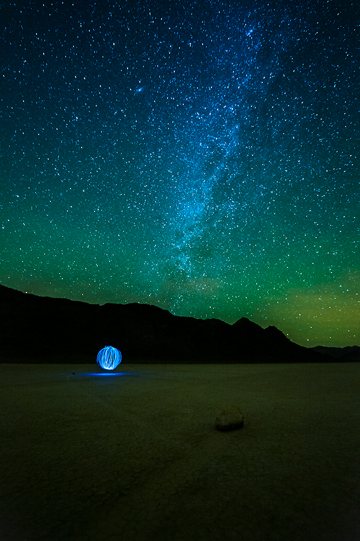 700x1052 Racetrack Playa, Death Valley Painting With Light Before The Coffee - Death Valley Painting