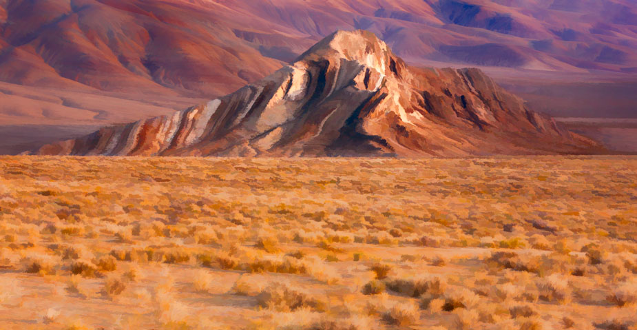 925x479 Striped Butte Photo Blog By Rajan Parrikar - Death Valley Painting