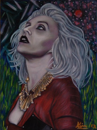 416x556 Oil Painting Gt Reflection ( Debbie Harry ) - Debbie Harry Painting