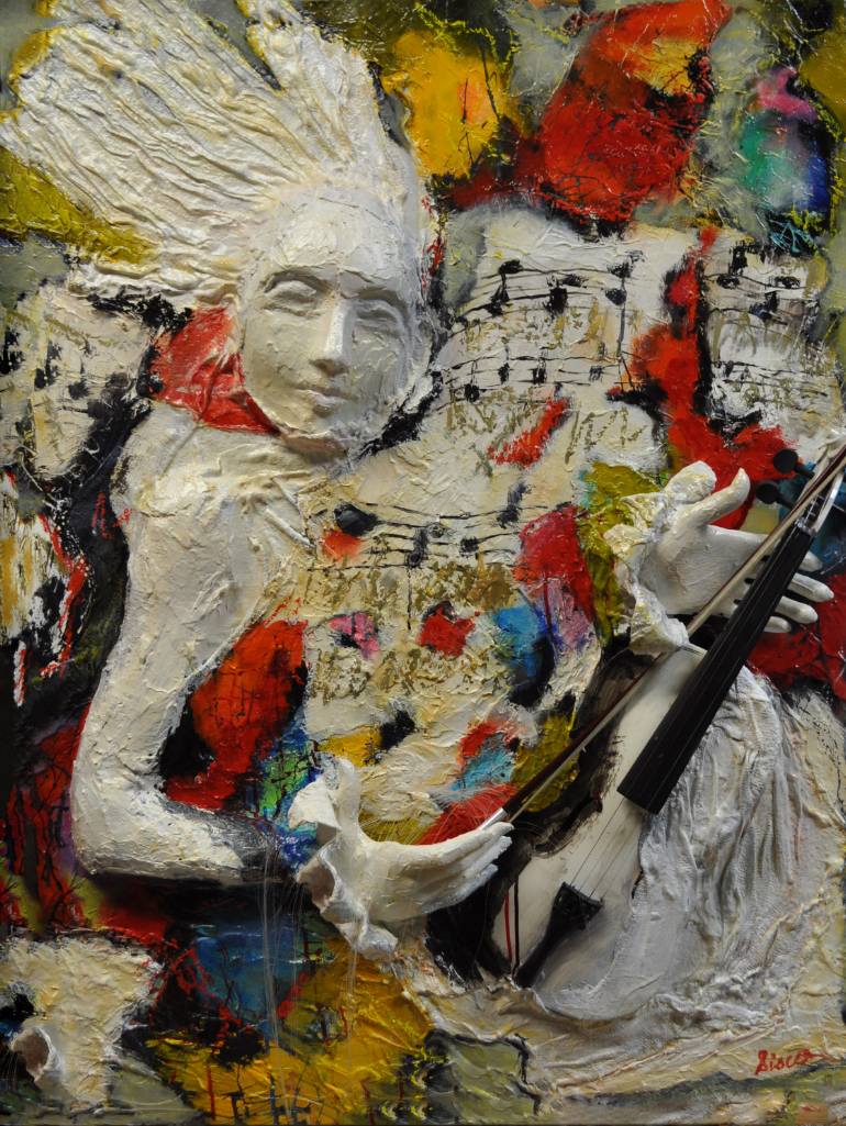 770x1025 Saatchi Art Let The Music Play Painting By Deborah Sisco - Deborah Painting