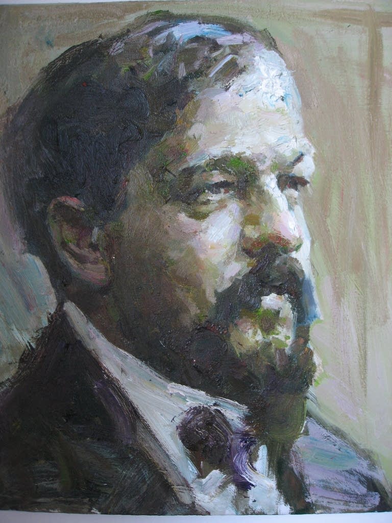 768x1024 Learning To Listen - Debussy Painting
