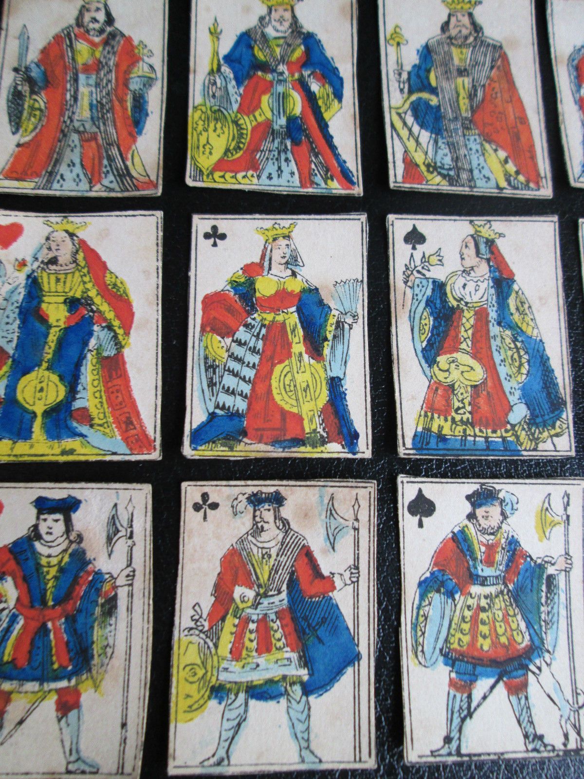 1200x1600 Napoleonic Playing Cards Old Miniature Painted Dutch Pennyprints - Deck Of Cards Painting