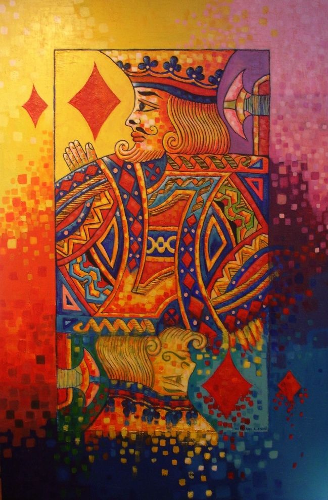 649x990 Playing Card By Abbasi By ~adel Alabbasi On Deal - Deck Of Cards Painting