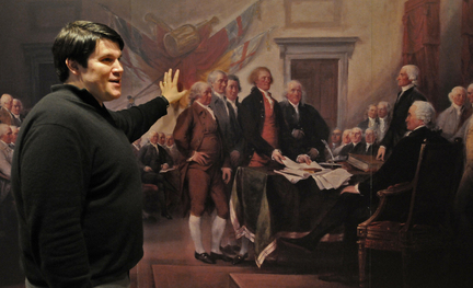 432x263 John Trumbull's Mythical Moment In American History - Declaration Of Independence Painting