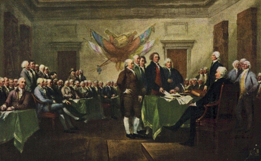 1024x632 Signing Of Declaration Of Independence Painting Defendbigbird - Declaration Of Independence Painting
