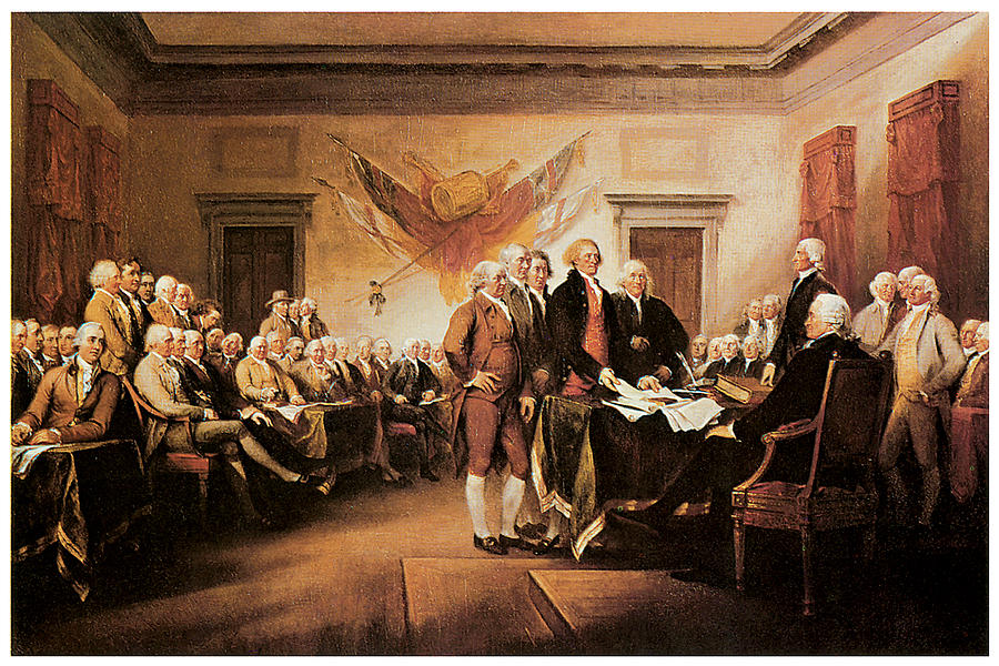 900x600 The Declaration Of Independence Painting By John Trumbull - Declaration Of Independence Painting