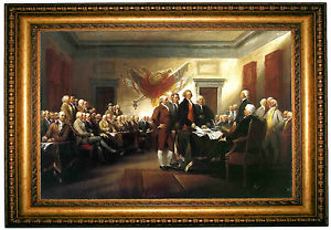 300x208 John Trumbull Signing Of The Declaration Of Independence Gold - Declaration Of Independence Painting John Trumbull