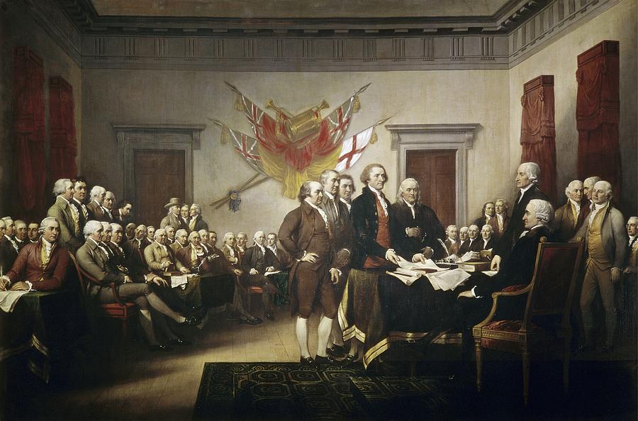 900x594 Signing The Declaration Of Independence Painting By John Trumbull - Declaration Of Independence Painting John Trumbull