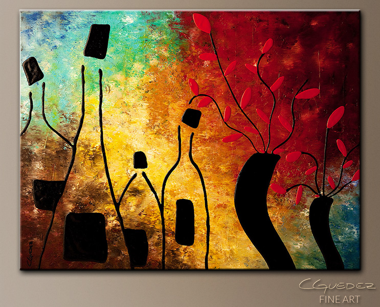 743x600 Original Modern Wine Abstract Art Painting - Deco Painting