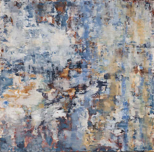 528x522 Encaustic Painting 2014 - Deconstruction Painting