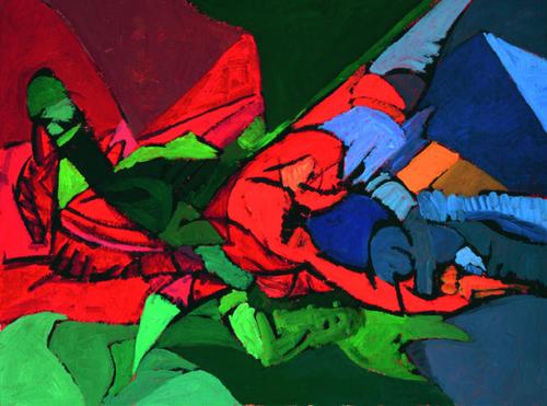 500x371 Painting Deconstruction No. 7 (Original Art By Paul Uyehara) - Deconstruction Painting