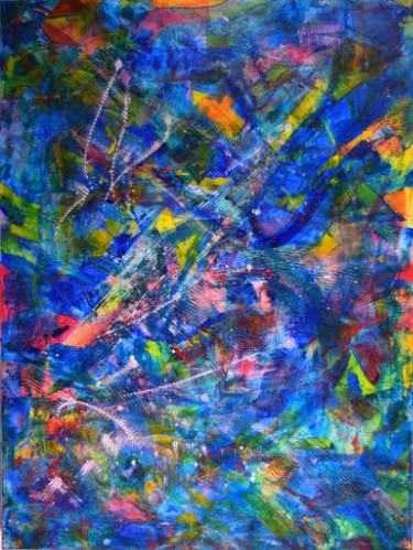 375x499 Saatchi Art Artist Nestor Toro Painting, Rainbow Deconstruction - Deconstruction Painting