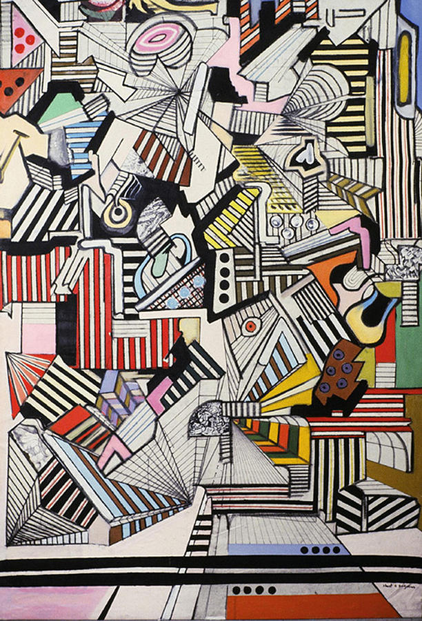 612x900 New Yorker 2 Painting By Shant Beudjekian - Deconstructivism Painting