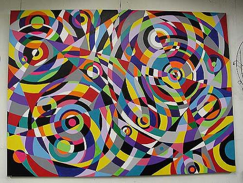 500x376 Raindrops - Deconstructivism Painting