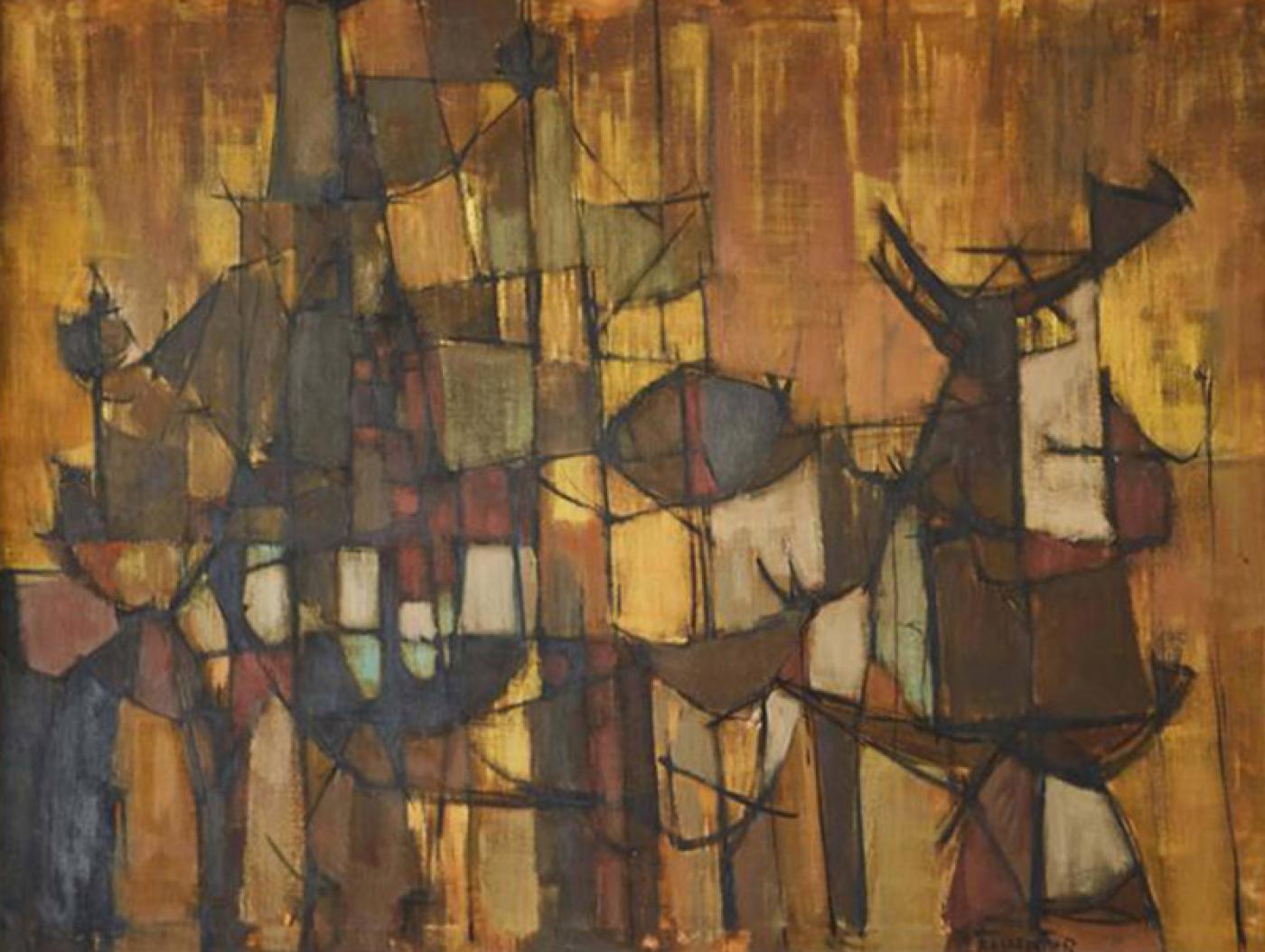 1400x1054 Joseph Fassbender - Decorative Art Painting