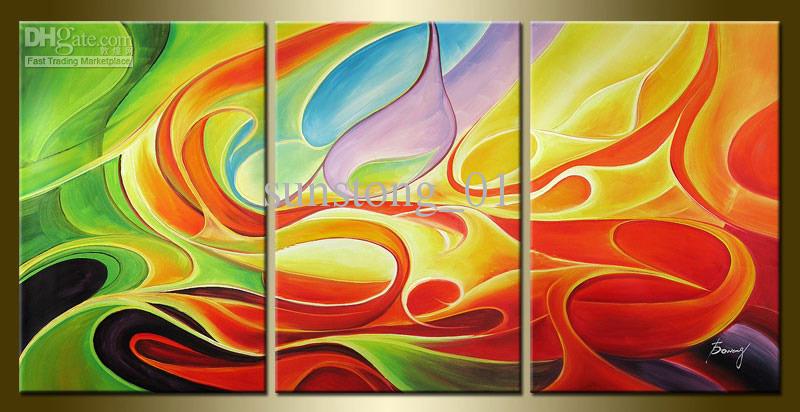 800x412 Modern Abstrct Group Art Painting Home Decorative Abstract Art - Decorative Art Painting