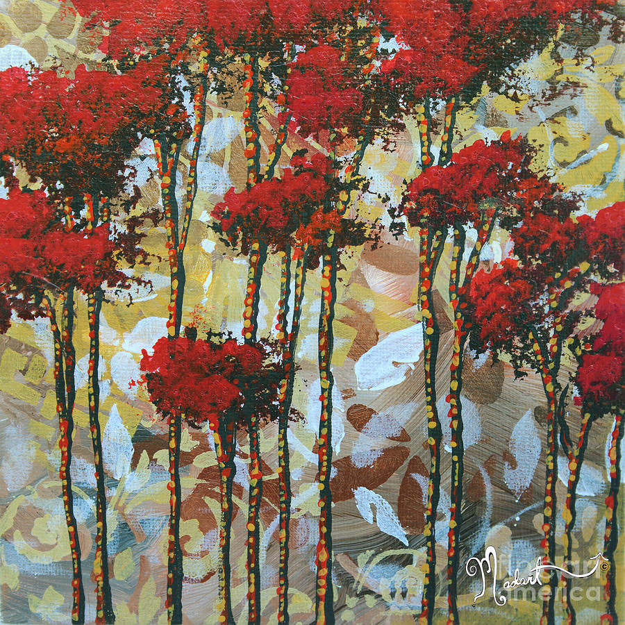 900x900 Abstract Art Decorative Landscape Original Painting Whispering - Decorative Art Painting