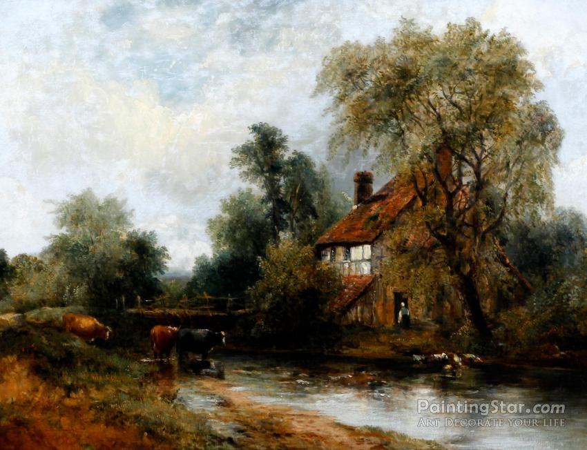 850x652 In Dedham Vale Artwork By Frederick Waters Watts Oil Painting - Dedham Vale Painting