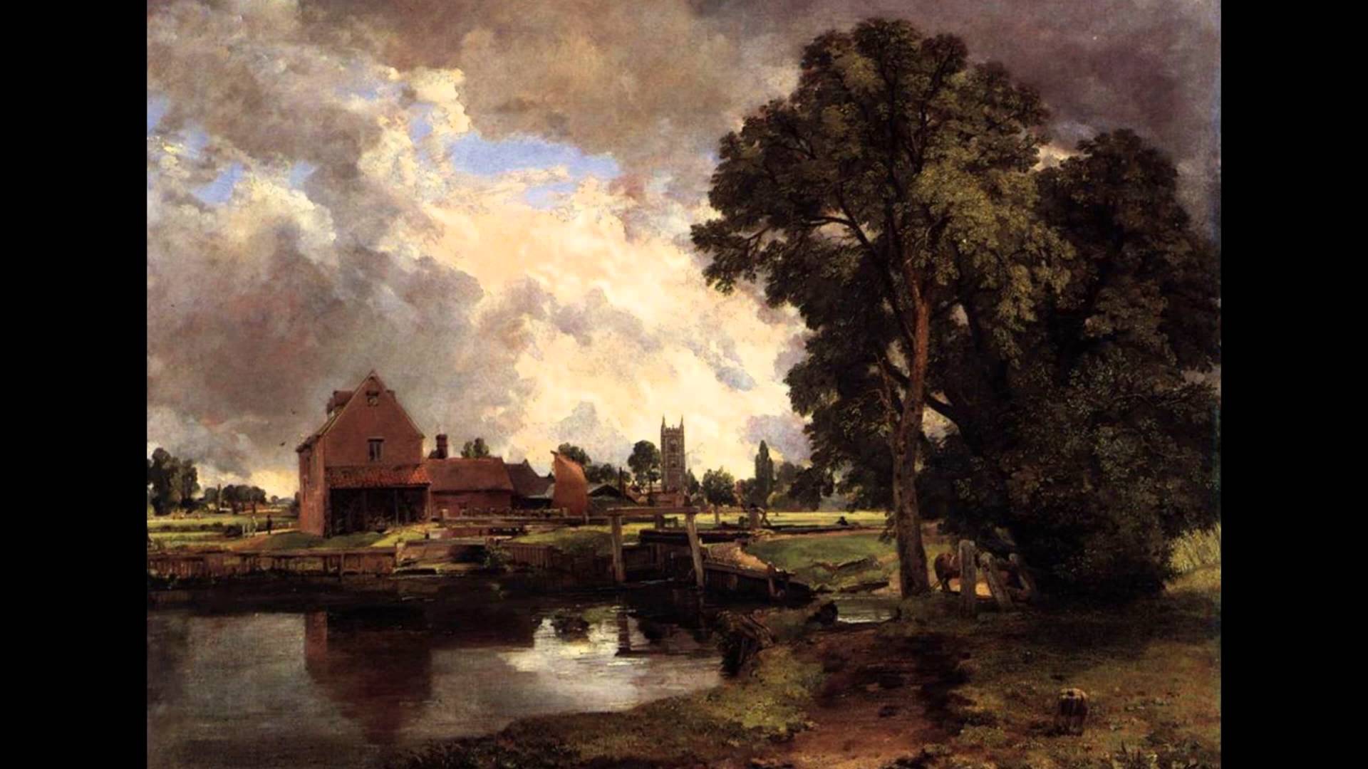 1920x1080 John Constable - Dedham Vale Painting