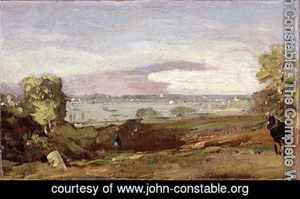 600x399 John Constable - Dedham Vale Painting