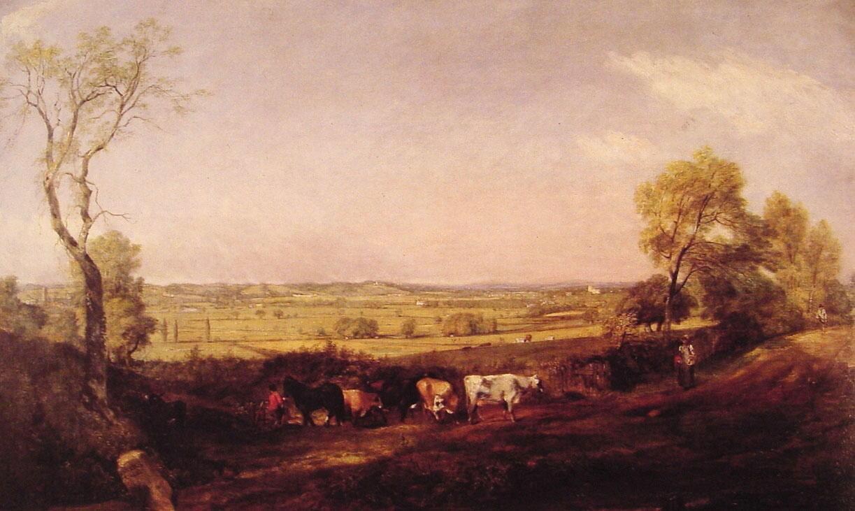 1223x731 John Constable Dedham Vale Morning Painting Best Paintings For Sale - Dedham Vale Painting