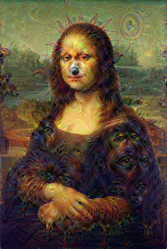 536x800 Famous Paintings Deep Dream - Deep Dream Painting