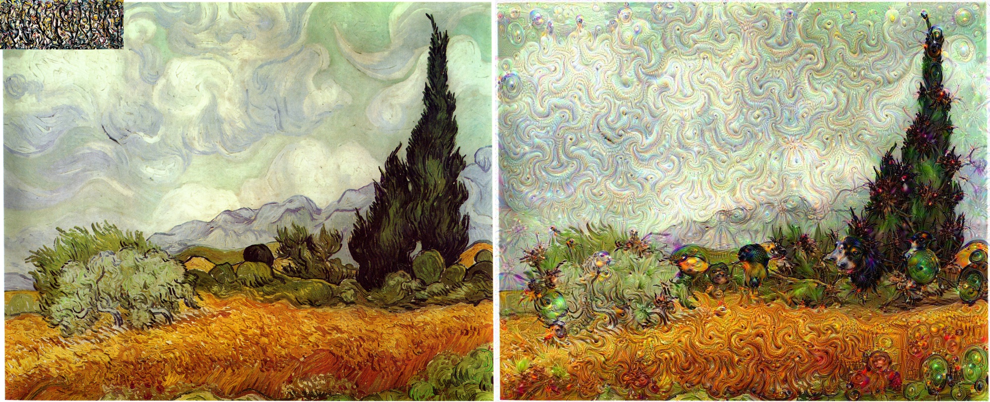 2000x813 Generating Art With Guided Deep Dreaming. - Deep Dream Painting