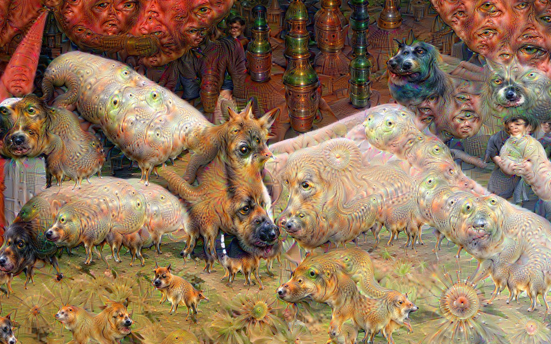 1920x1200 I Ran My Horse Mask Painting Through Google's Deep Dream Thi...