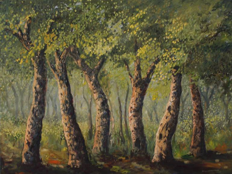 770x578 Saatchi Art Deep Forest Painting By Angel Berrios - Deep Forest Painting