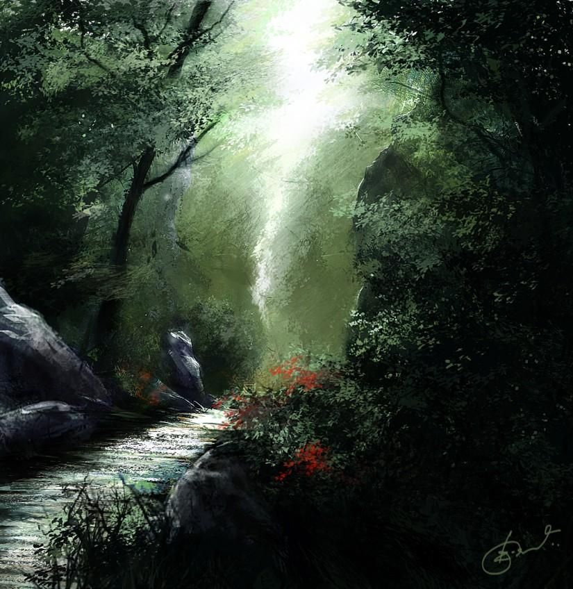 825x848 Deep Forest - Deep Forest Painting