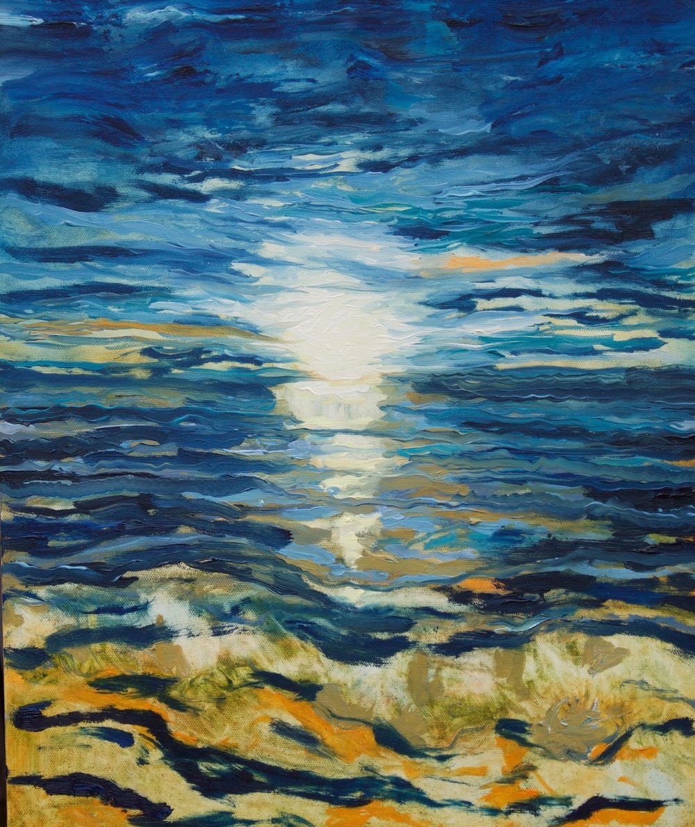 1000x1189 Deep Sea Paintings The Sea Light - Deep Ocean Painting