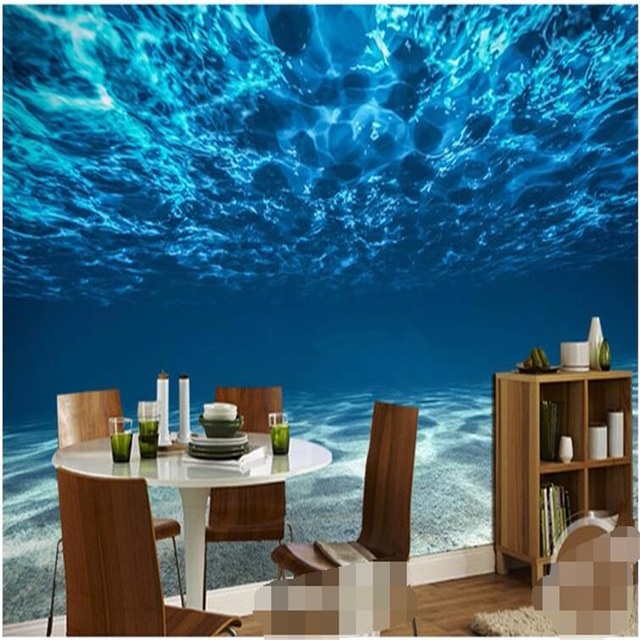 640x640 Beibehang Charming Deep Sea Painting Photo Wallpaper Ocean Scenery - Deep Ocean Painting