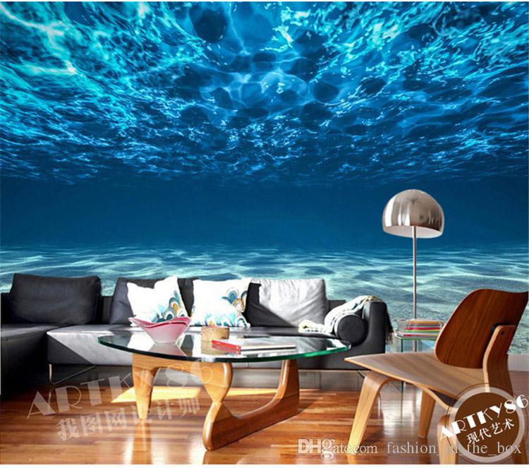 750x663 Charming Deep Sea Photo Wallpaper Custom Ocean Scenery Wallpaper - Deep Ocean Painting