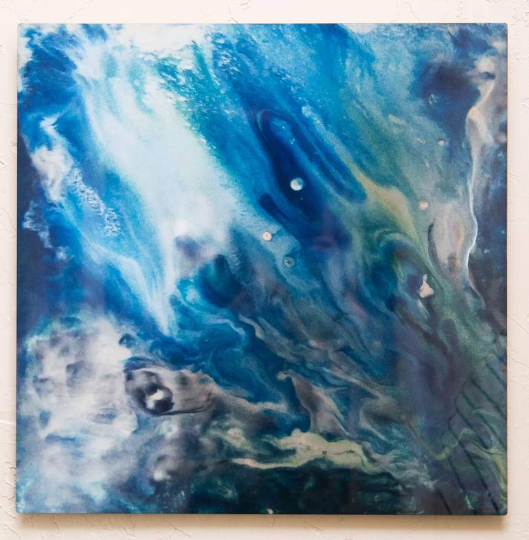 770x785 Saatchi Art Deep Sea Ocean Dive Painting By Julia Ross - Deep Sea Diver Painting