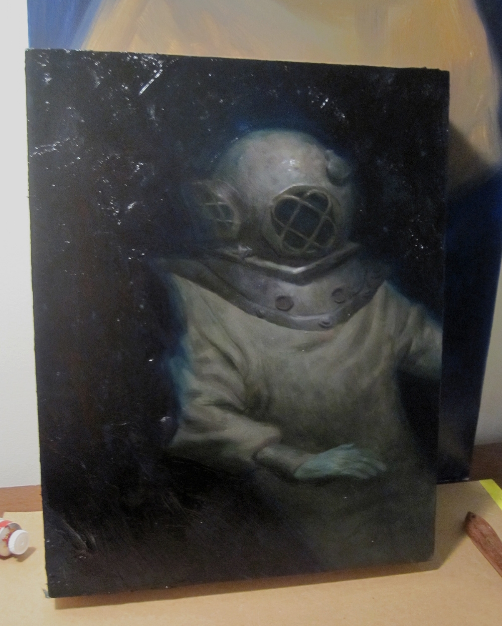 1001x1250 Deep Sea Diver, In Peter Di Nguyen's My Own Art Comic Art Gallery Room - Deep Sea Diver Painting