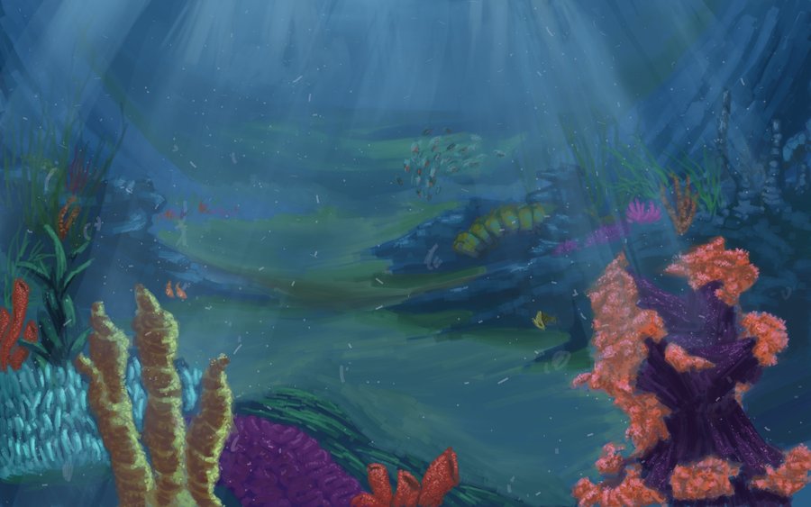 900x563 Deep Sea Concept Wallpaper By Lizannlong - Deep Sea Painting