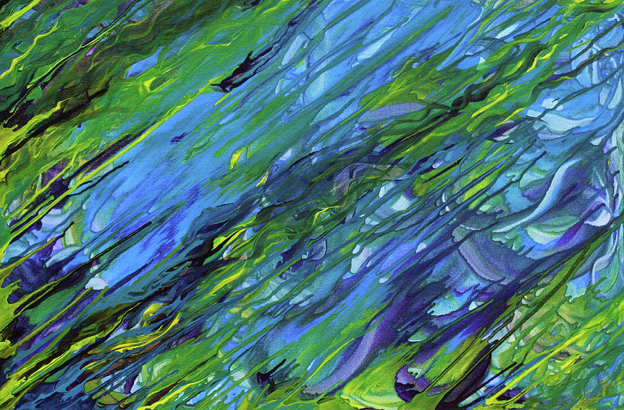 900x592 Deep Sea Emotion Painting By Bonnie Lanzillotta - Deep Sea Painting