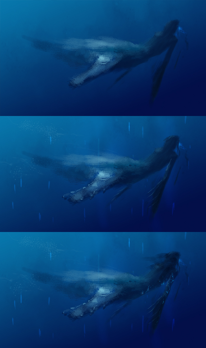 700x1182 Deep Sea Mermaid Concept Art Tutorial - Deep Sea Painting