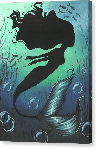 404x622 Mermaid Of The Deep Sea Painting By Elaina Wagner - Deep Sea Painting
